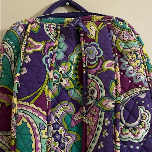Vera Bradley - PURPLE PAISLEY FLORAL BACKPACK - Picture 5 of 16